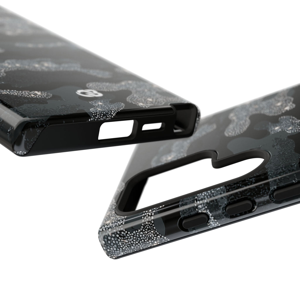 Glitter Shadow Camo · Tough Phone Case for Samsung · Black