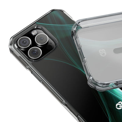 Emerald Lumen · Clear Impact Magnetic Phone Case for iPhone · Green