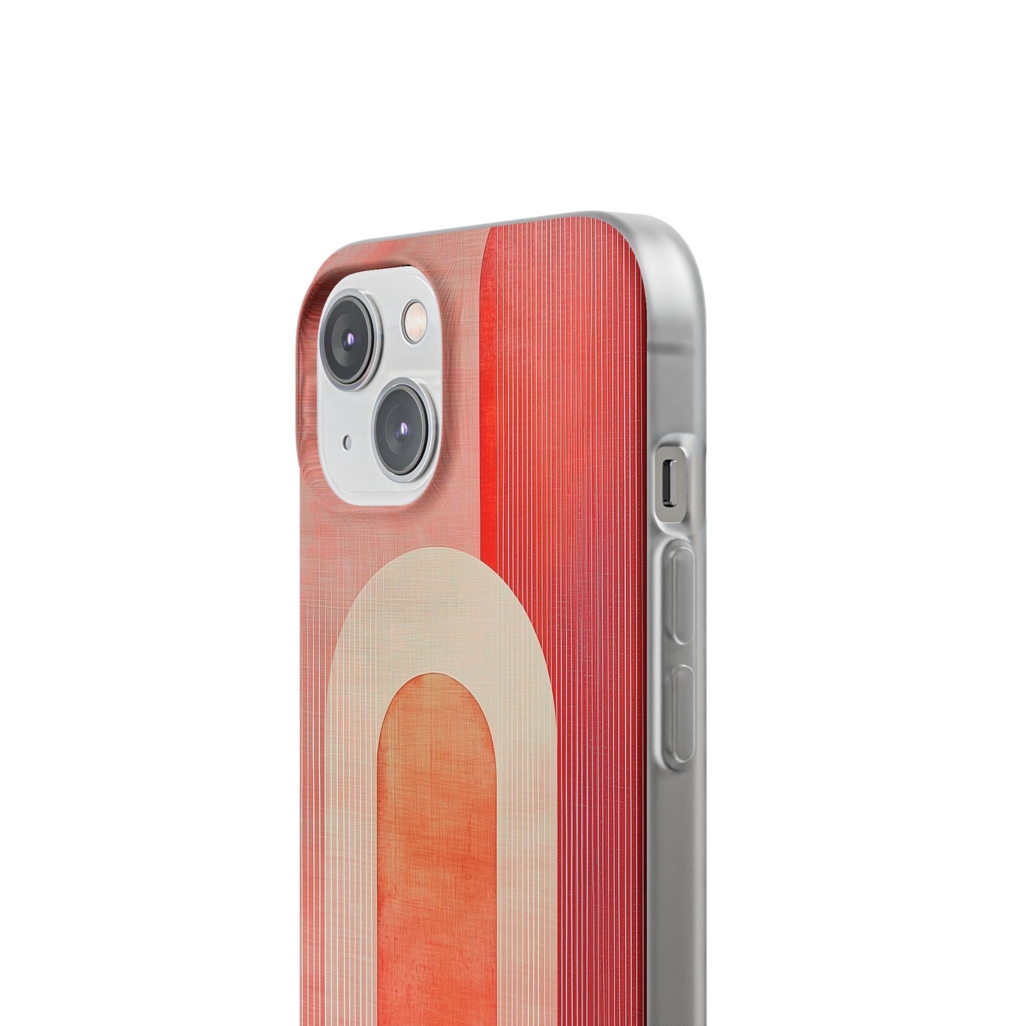 Crimson Arches iPhone 14 Cover - Blød