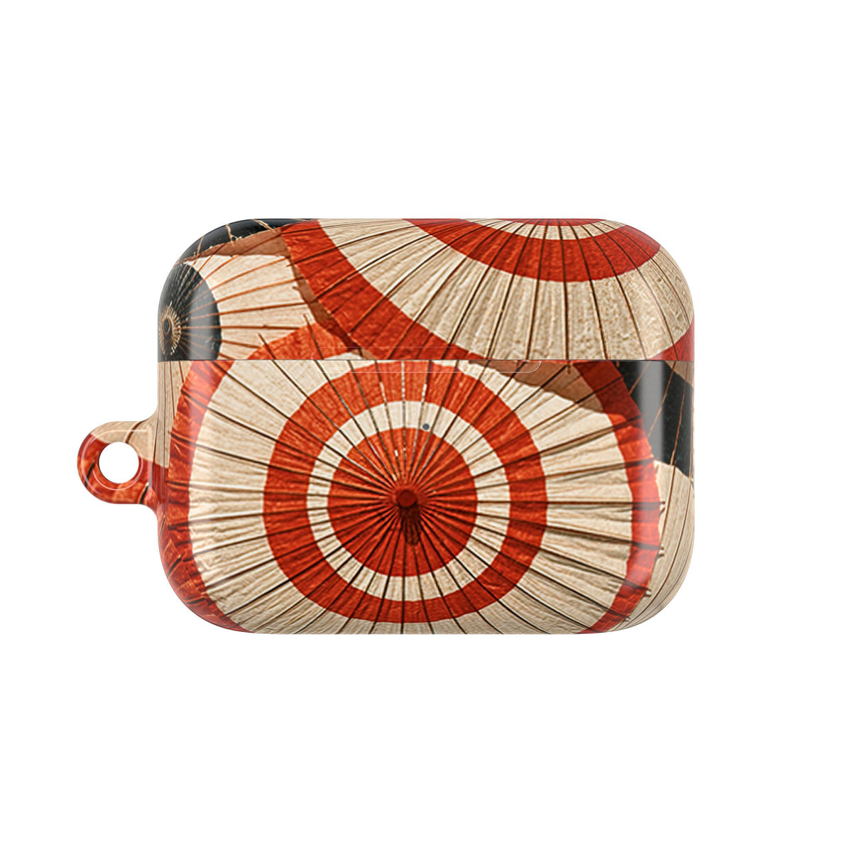 Vermilion Wagasa Motif · Hard Case for AirPods & AirPods Pro · Red