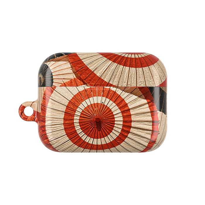 Vermilion Wagasa Motif · Hard Case for AirPods & AirPods Pro · Red