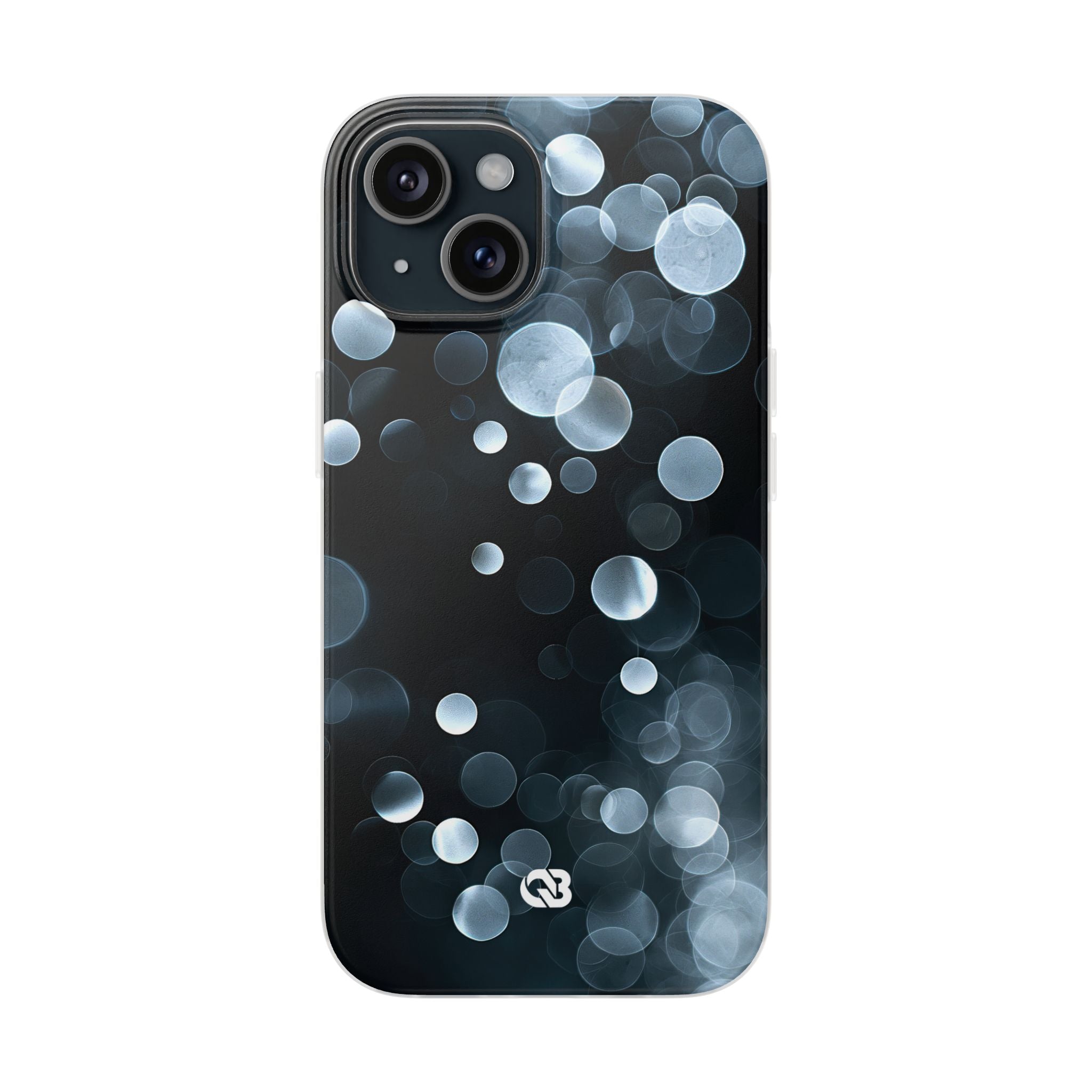 Black Lite Phone Case for iPhone - Silver Orbit Glow