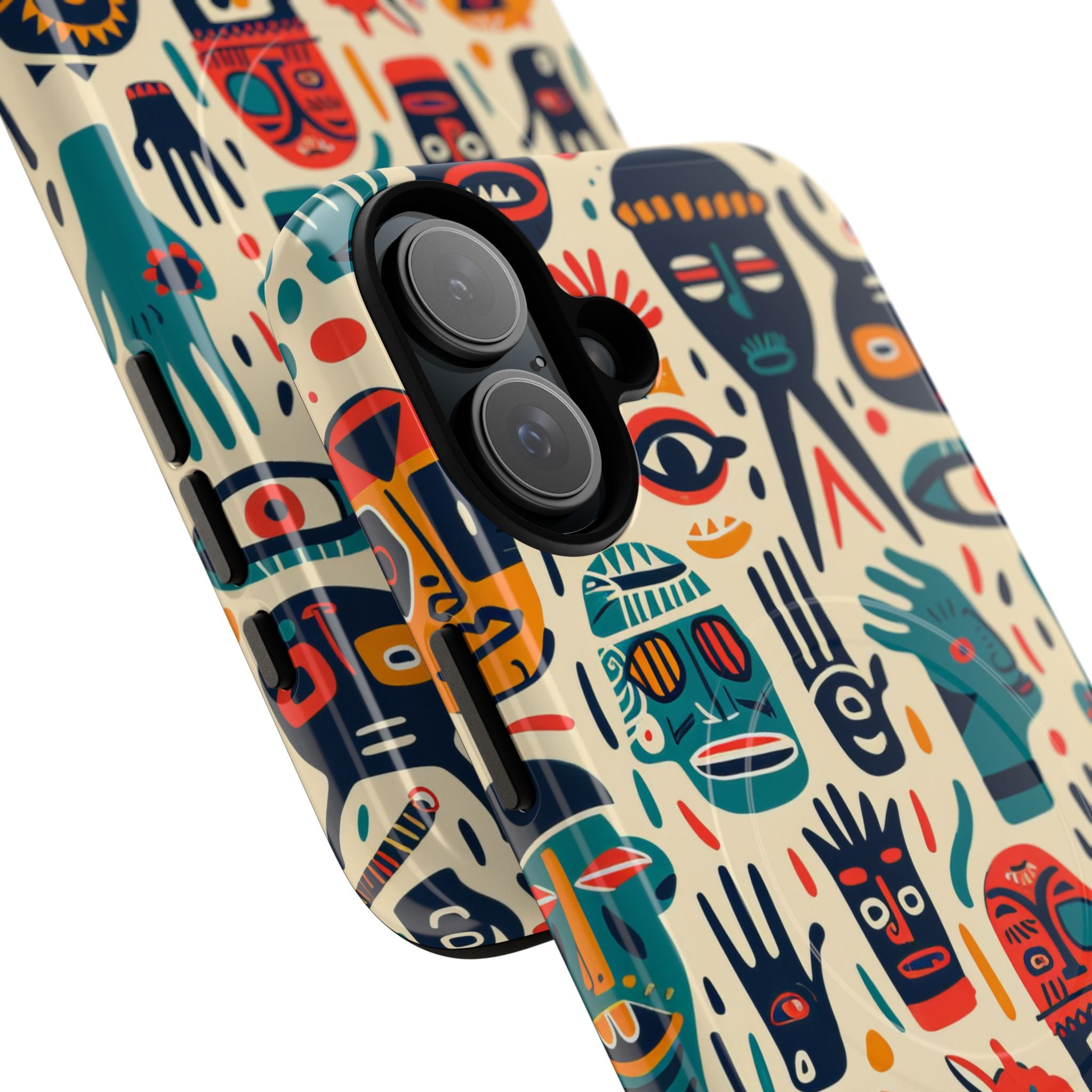 Lebendige Gesichter iPhone 16 Plus Case - Tough+