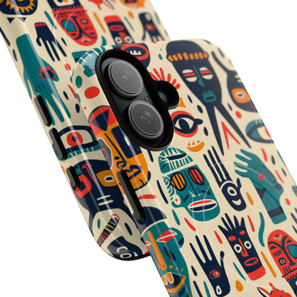 Lebendige Gesichter iPhone 16 Plus Case - Tough+