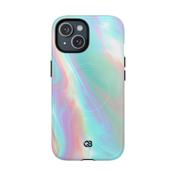 Prismatic Liquid Light · Tough 2.0 Magnetic Phone Case for iPhone · Teal
