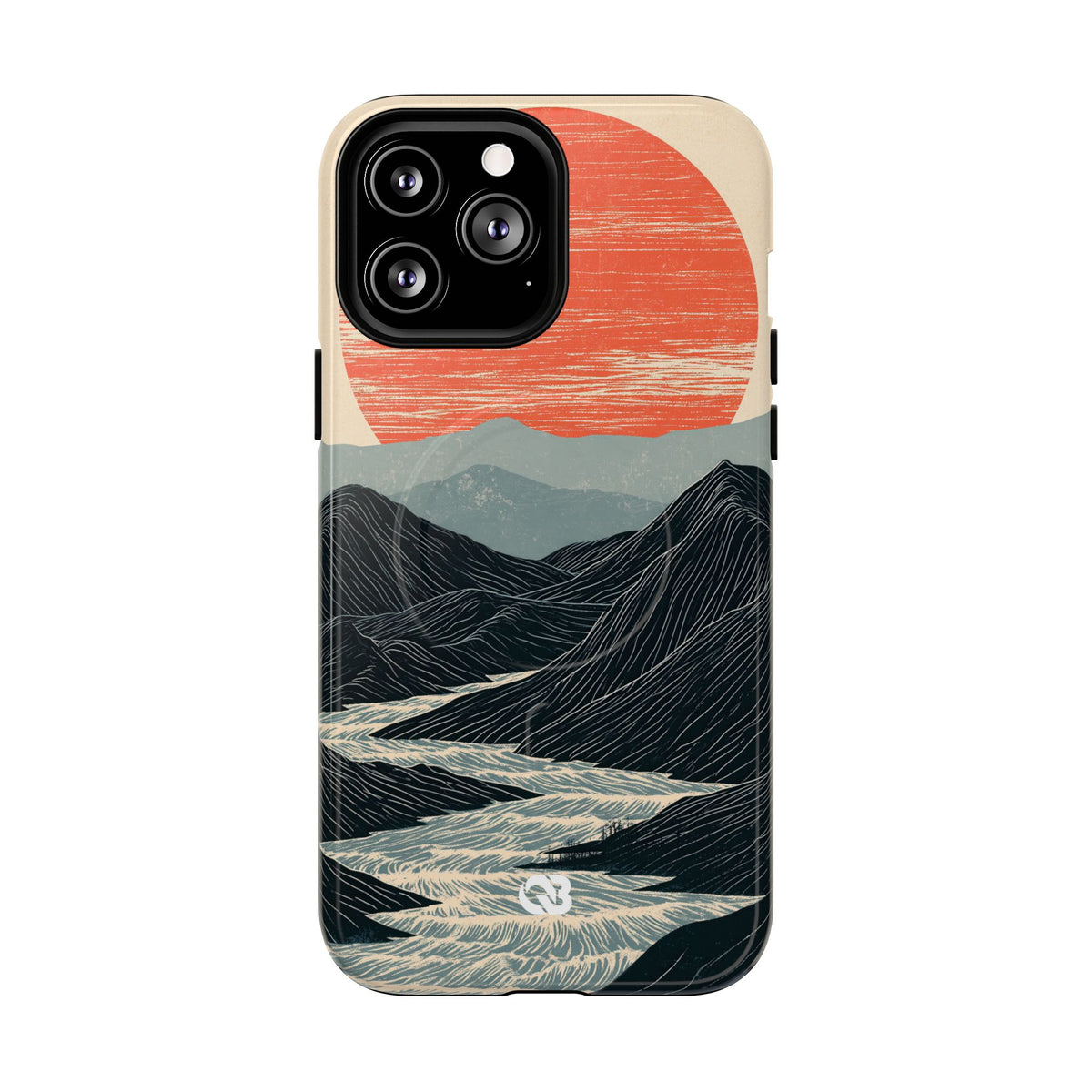 Crimson Ridge Horizon · Tough 2.0 Magnetic Phone Case for iPhone · Black