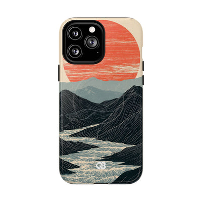 Crimson Ridge Horizon · Tough 2.0 Magnetic Phone Case for iPhone · Black