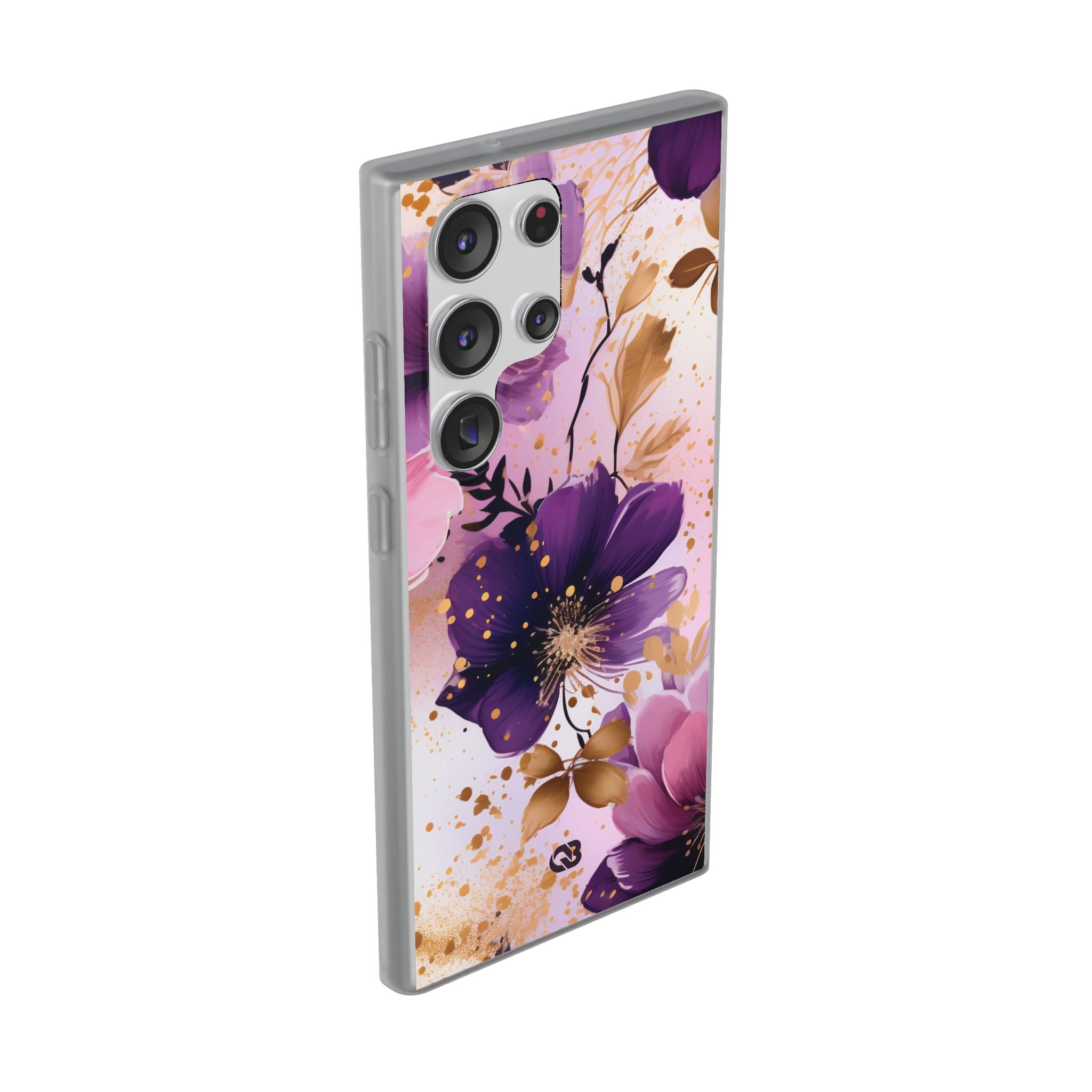 Gilded Violet Bloom · Soft Phone Case for Samsung