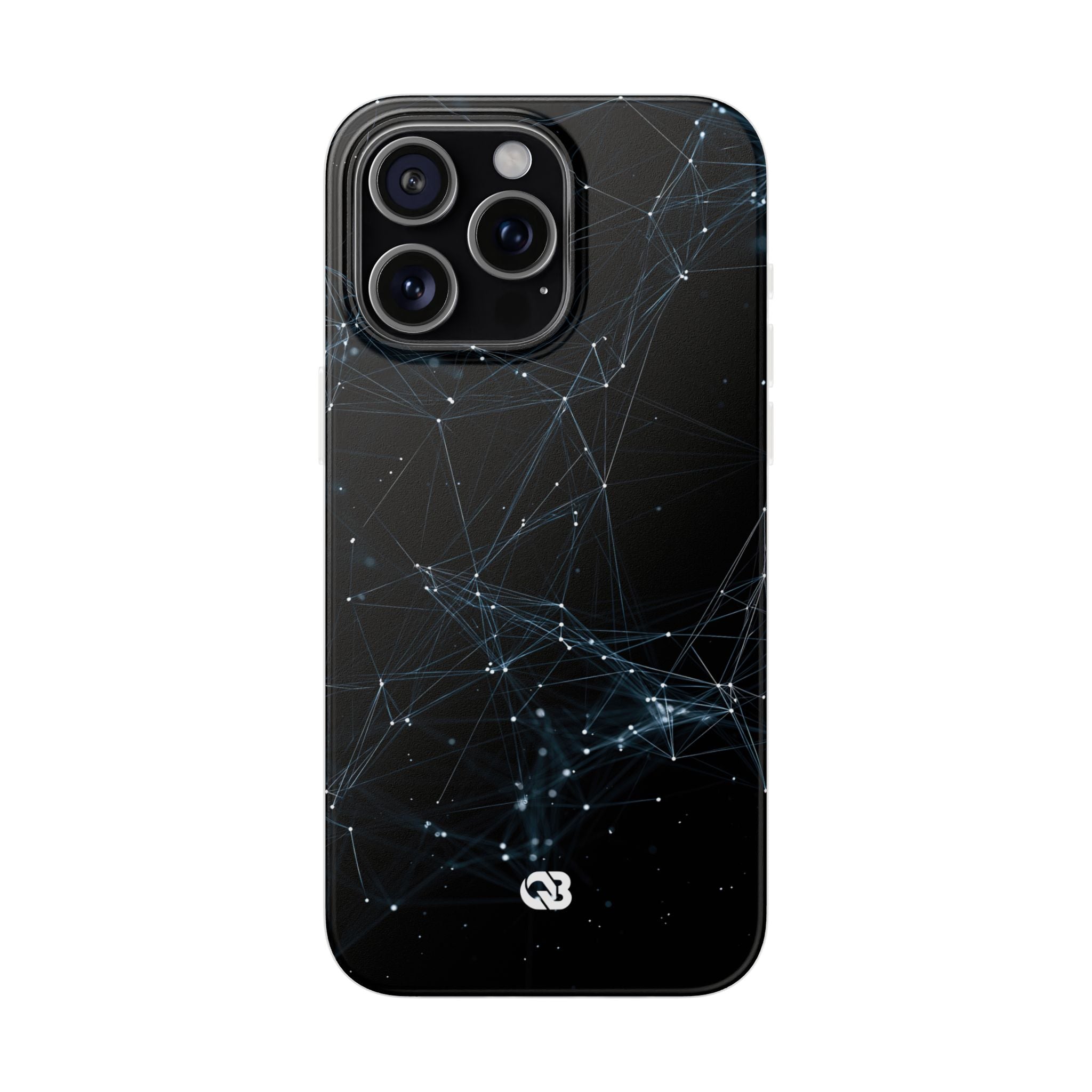 Black Lite Phone Case for iPhone - Arctic Neural Mesh