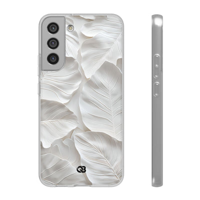 Sculpted Ivory Leaves · Soft Handyhülle für Samsung