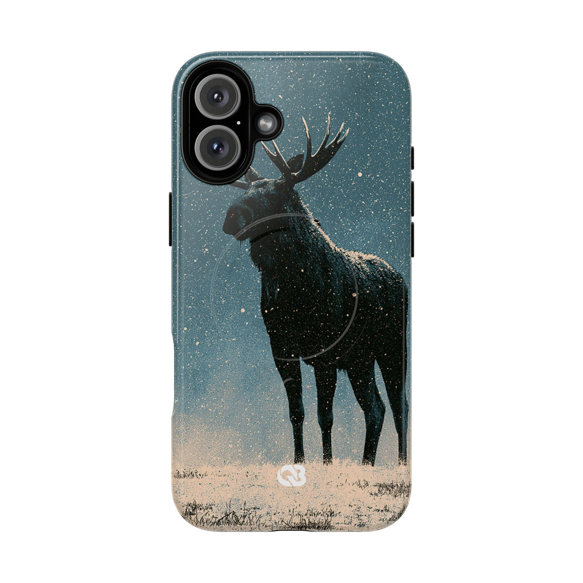 Nordic Boreal Moose · Tough 2.0 Magnetic Phone Case for iPhone · Blue