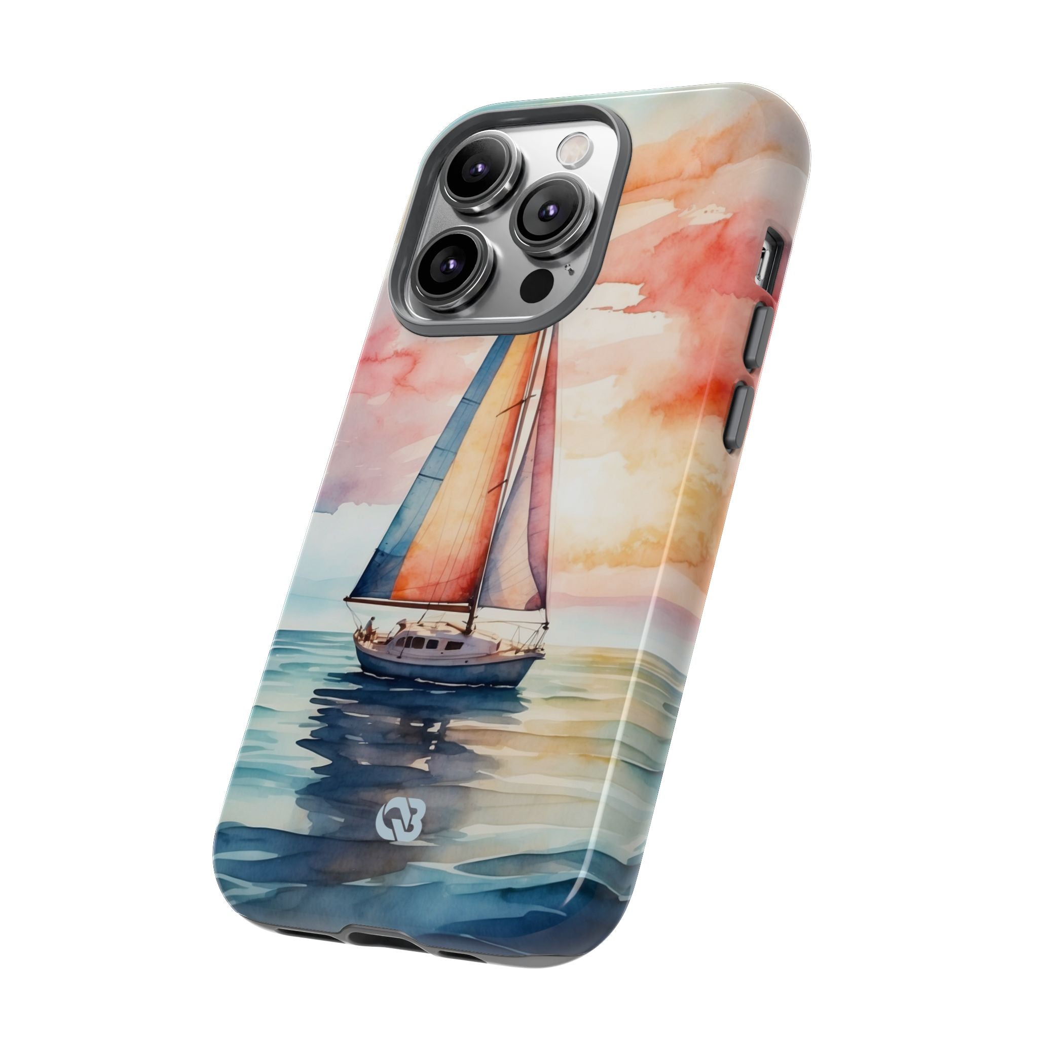 Crimson Horizon Sail · Tough Hoesje voor iPhone