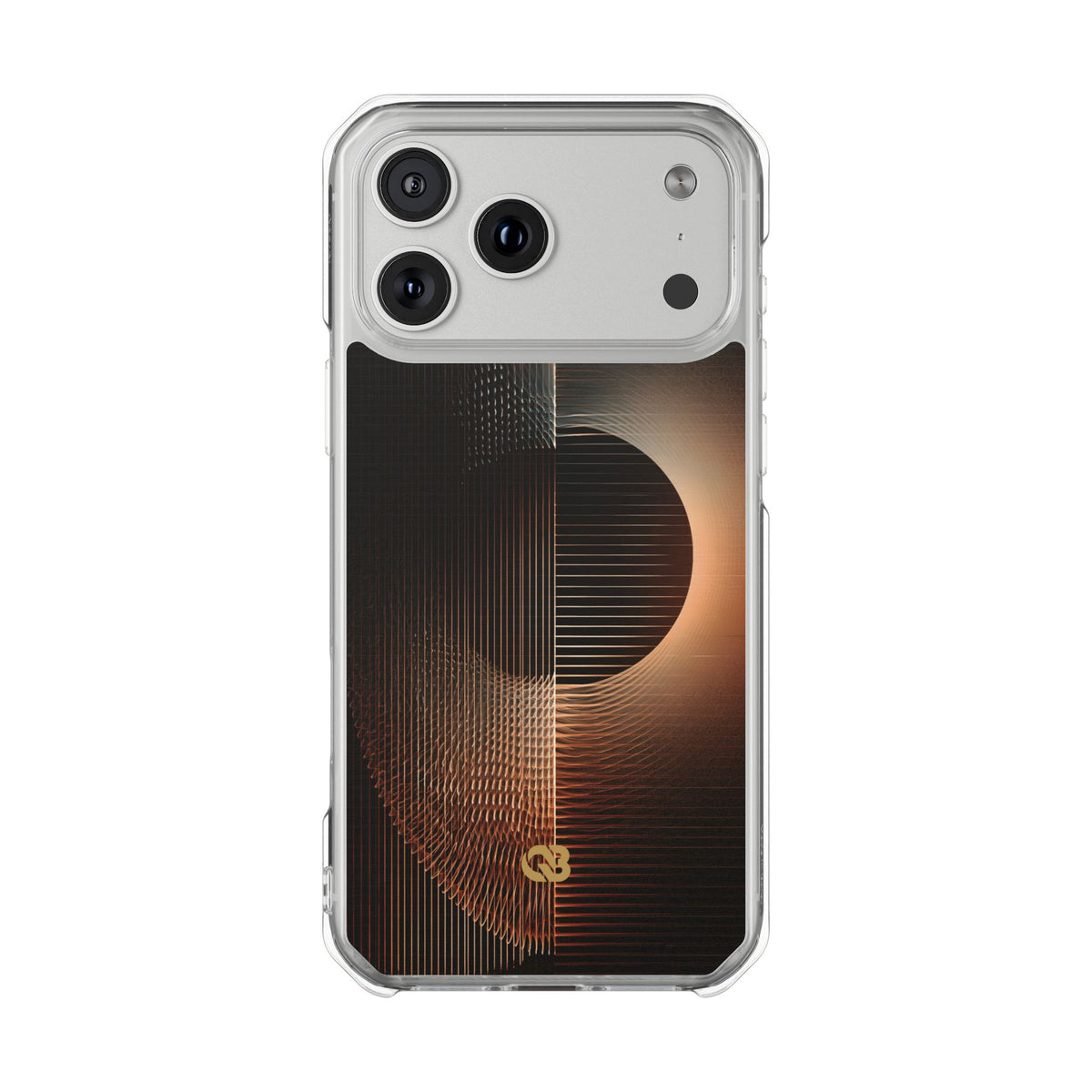Amber Meridian · Clear Impact Magnetic Phone Case for iPhone · Black