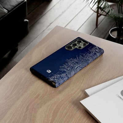 Blue Tough Phone Case for Samsung - Cobalt Circuit Logic