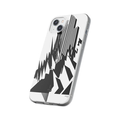 White Lite Phone Case for iPhone - Shattered Vector Spire