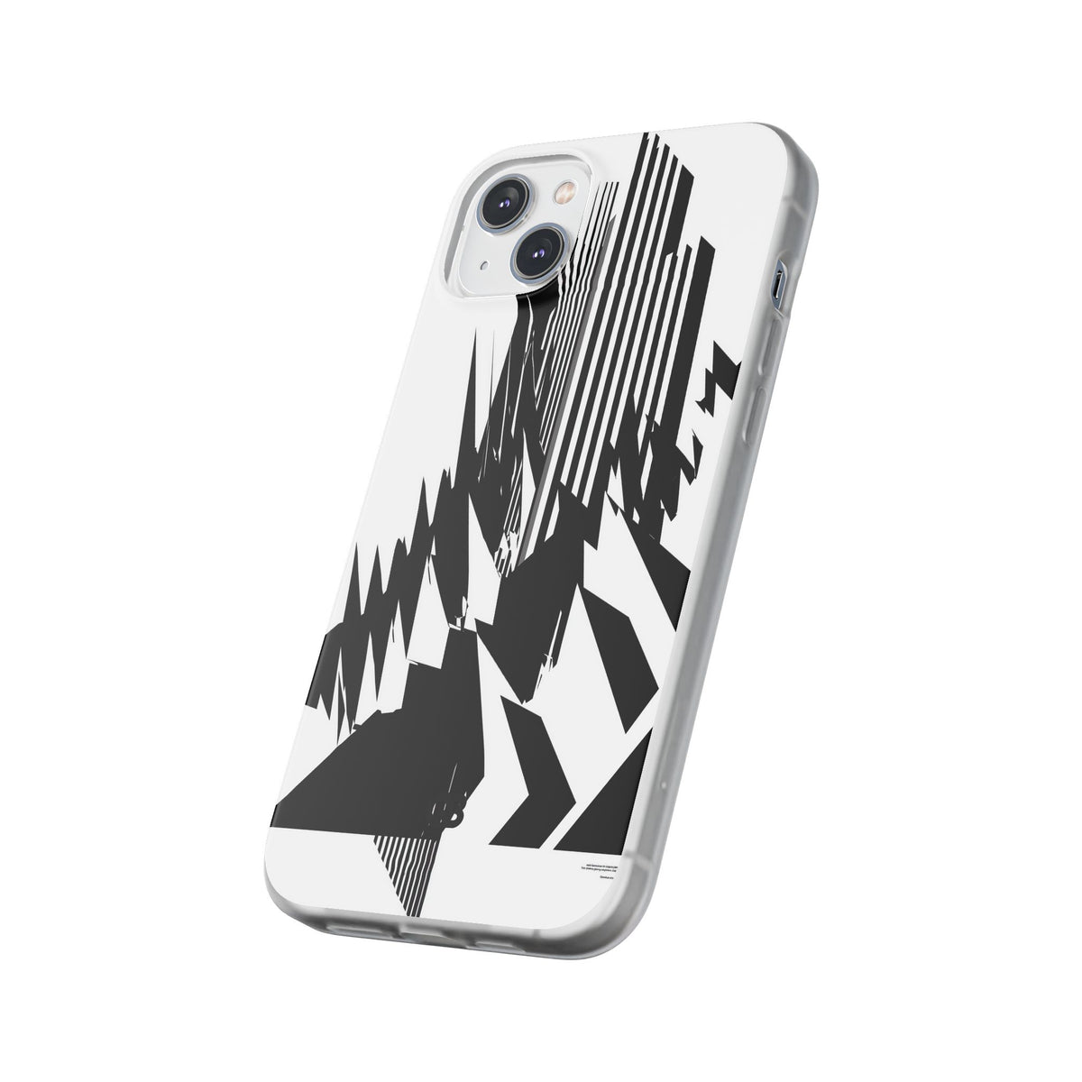 White Lite Phone Case for iPhone - Shattered Vector Spire