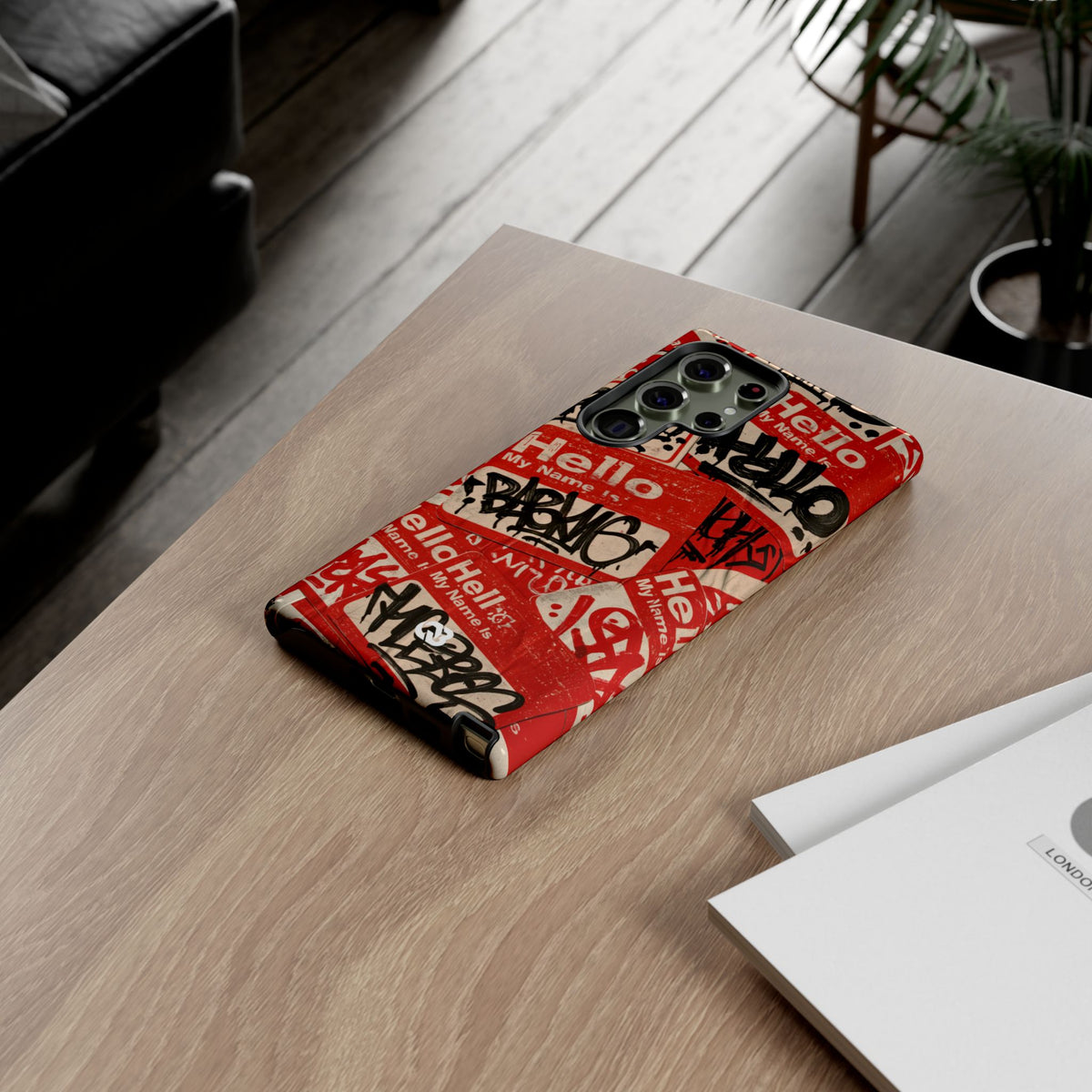 Slap Tag Collage · Tough Phone Case for Samsung · Red