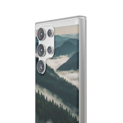 Misty Pine Peaks · Soft Phone Case for Samsung