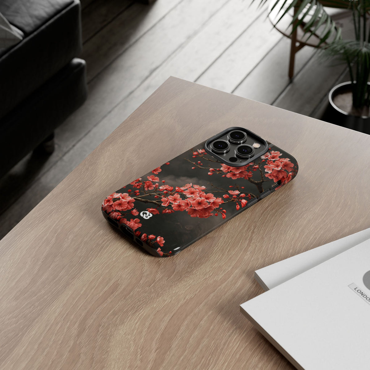 Dark Sakura Nocturne · Tough Phone Case for iPhone · Black