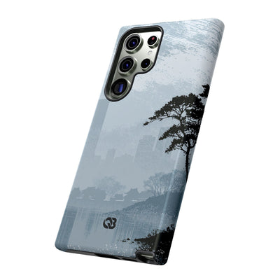 Grey Tough Phone Case for Samsung - Steel Slate Zen