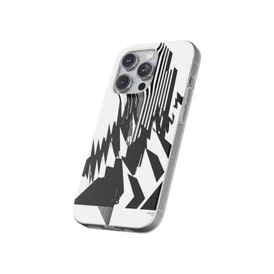 White Lite Phone Case for iPhone - Shattered Vector Spire