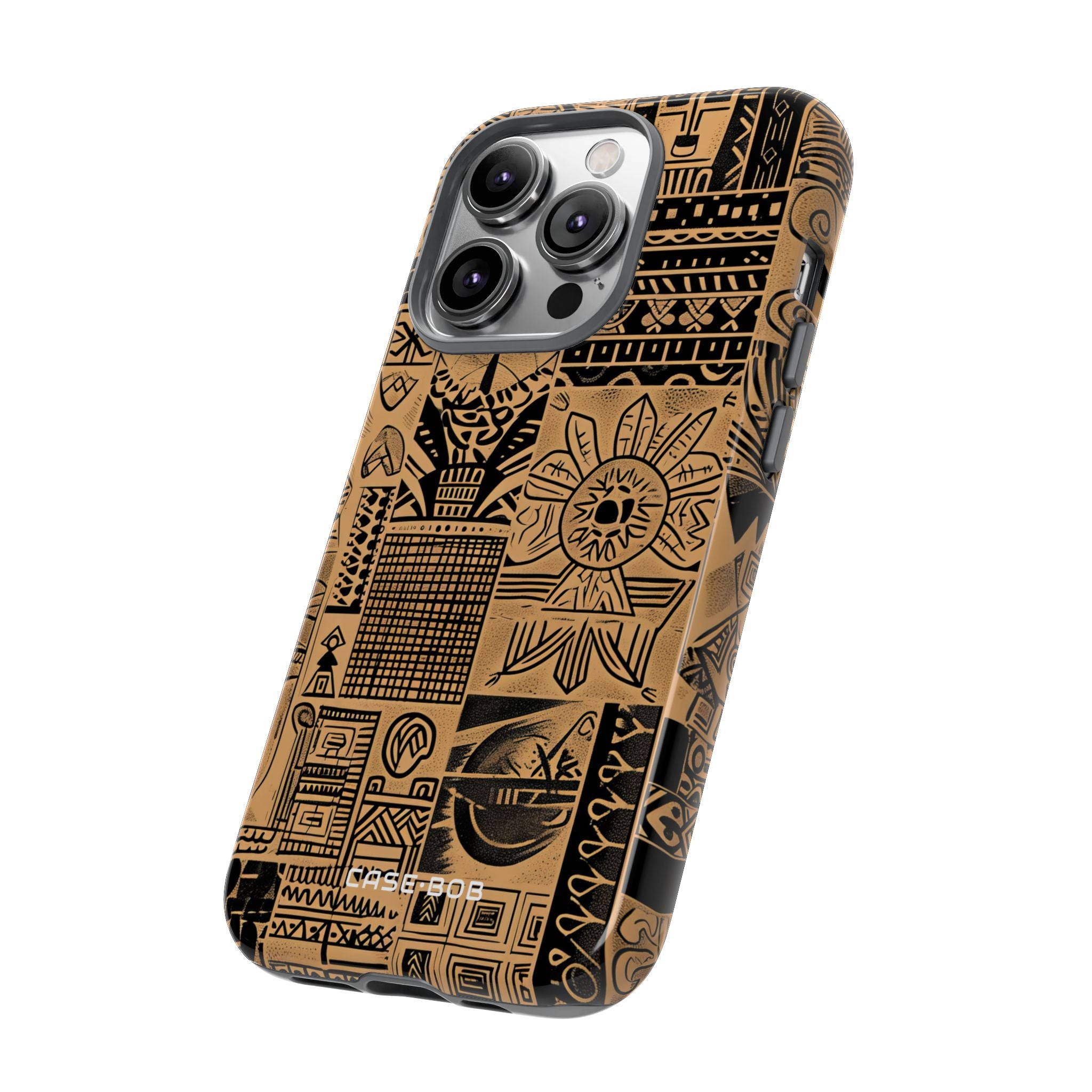 Tribal Faces iPhone 14 Pro Case - Tough