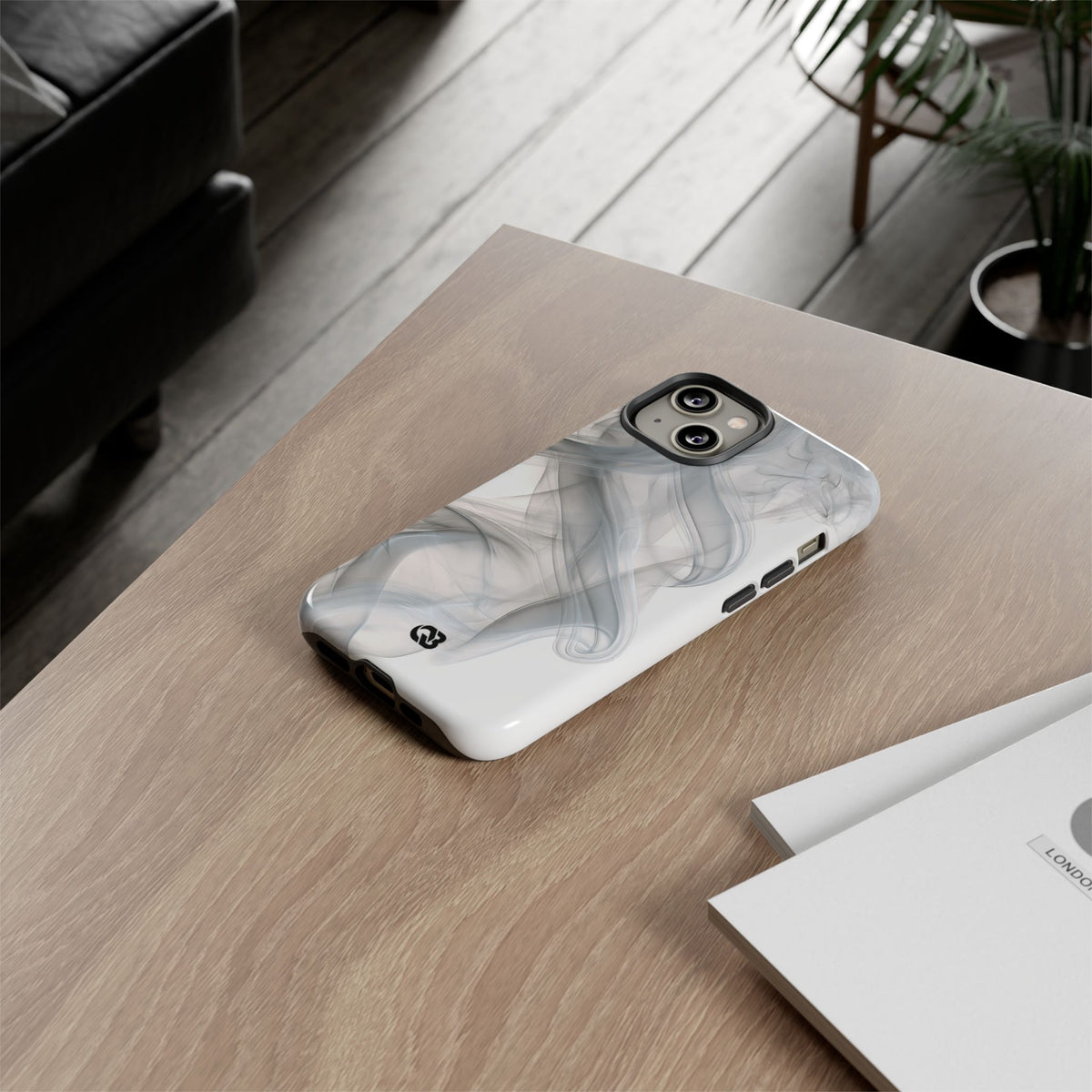 Vapor Noir · Tough Phone Case for iPhone · White