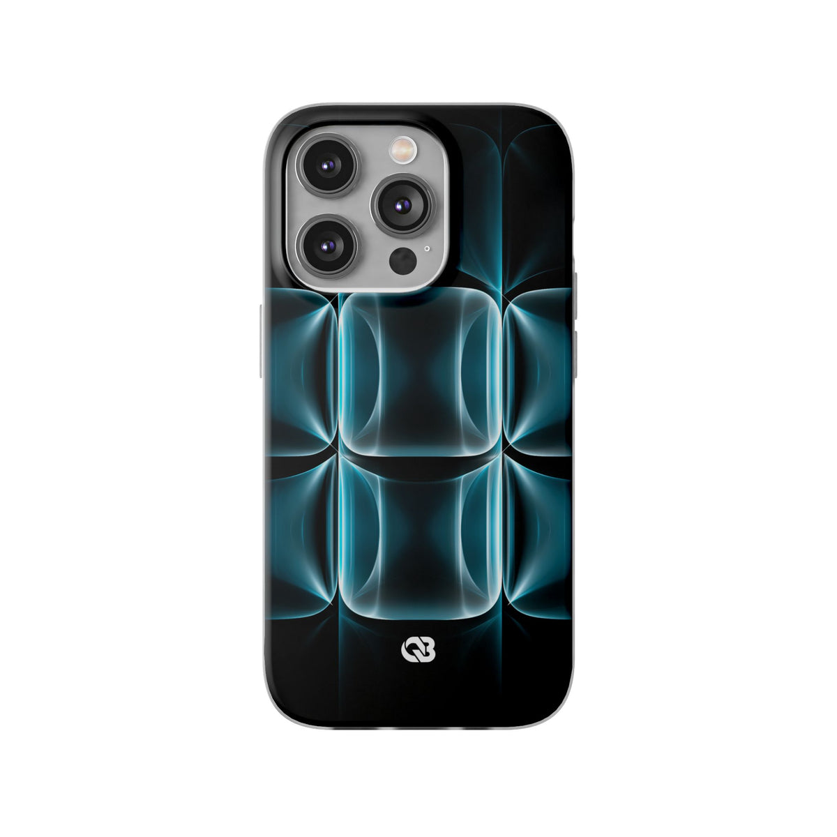 Translucent Cyber Grid · Lite Phone Case for iPhone ·  Teal