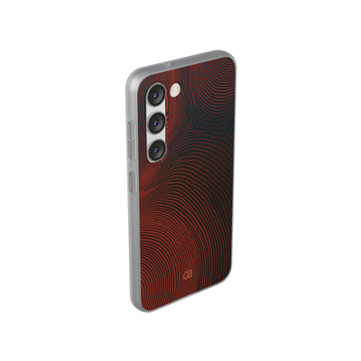 Red Lite Phone Case for Samsung - Terracotta Nerve Map