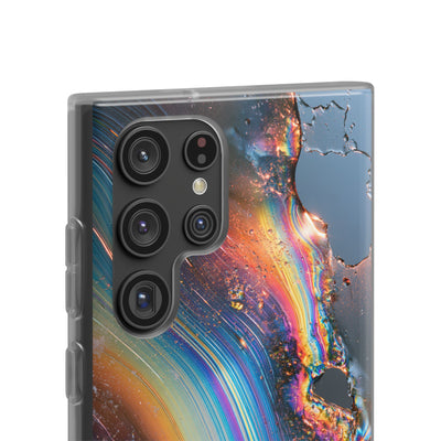Prismatic Aura Flow · Lite Phone Case for Samsung · Blue