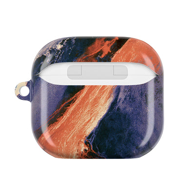 Solar Aura Drift · Hard Case for AirPods & AirPods Pro · Orange