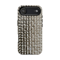 Beige Tough 2.0 Magsafe Phone Case for iPhone - Bone Spiked Grid