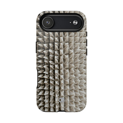 Beige Tough 2.0 Magsafe Phone Case for iPhone - Bone Spiked Grid