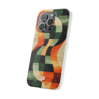 Burnt Orange Curve · Soft Phone Case for iPhone