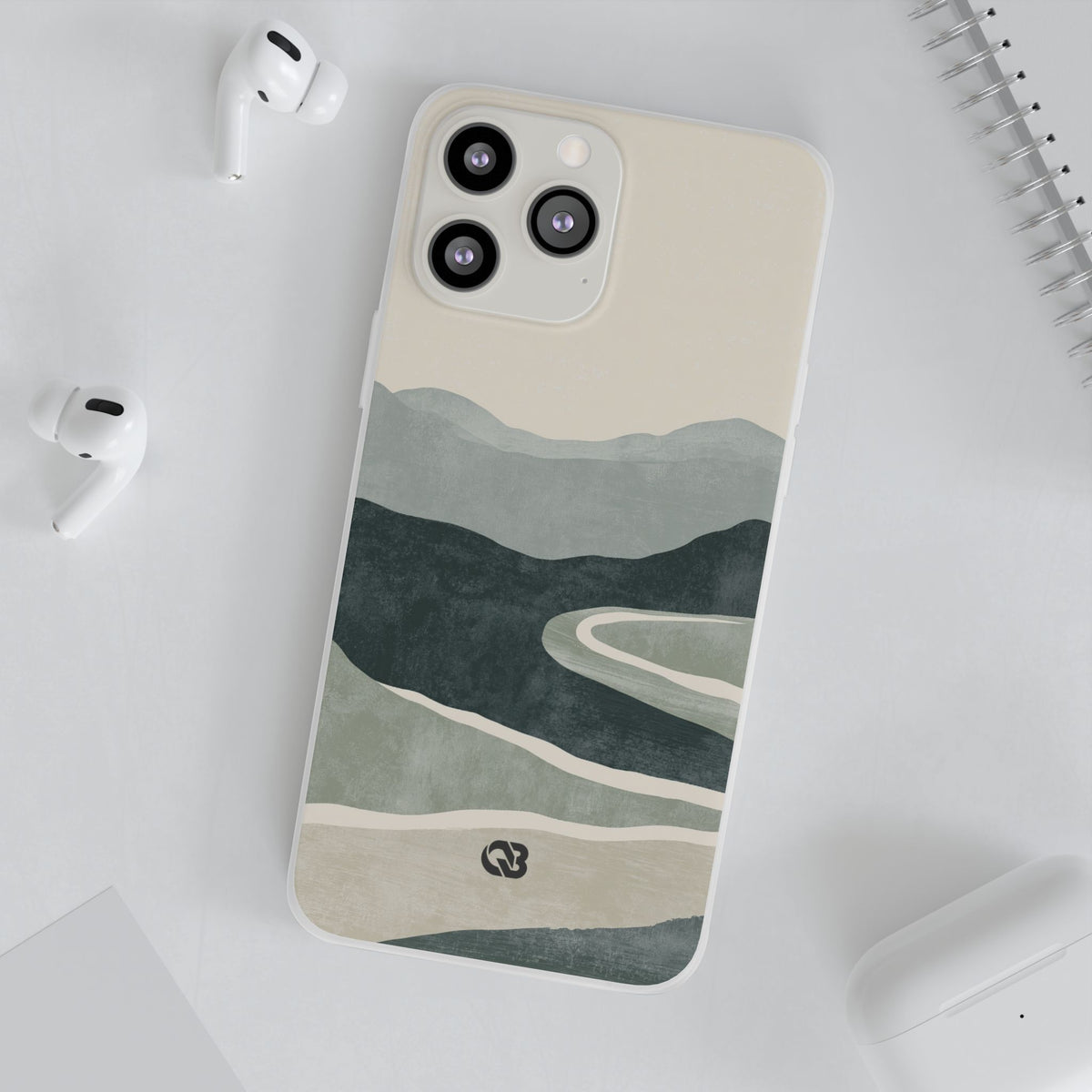 Muted Valley Vista · Lite Phone Case for iPhone ·  Green