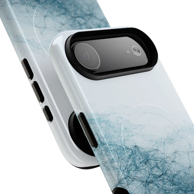 Teal Tough 2.0 Magsafe Phone Case for iPhone - Cyan Vector Lattice