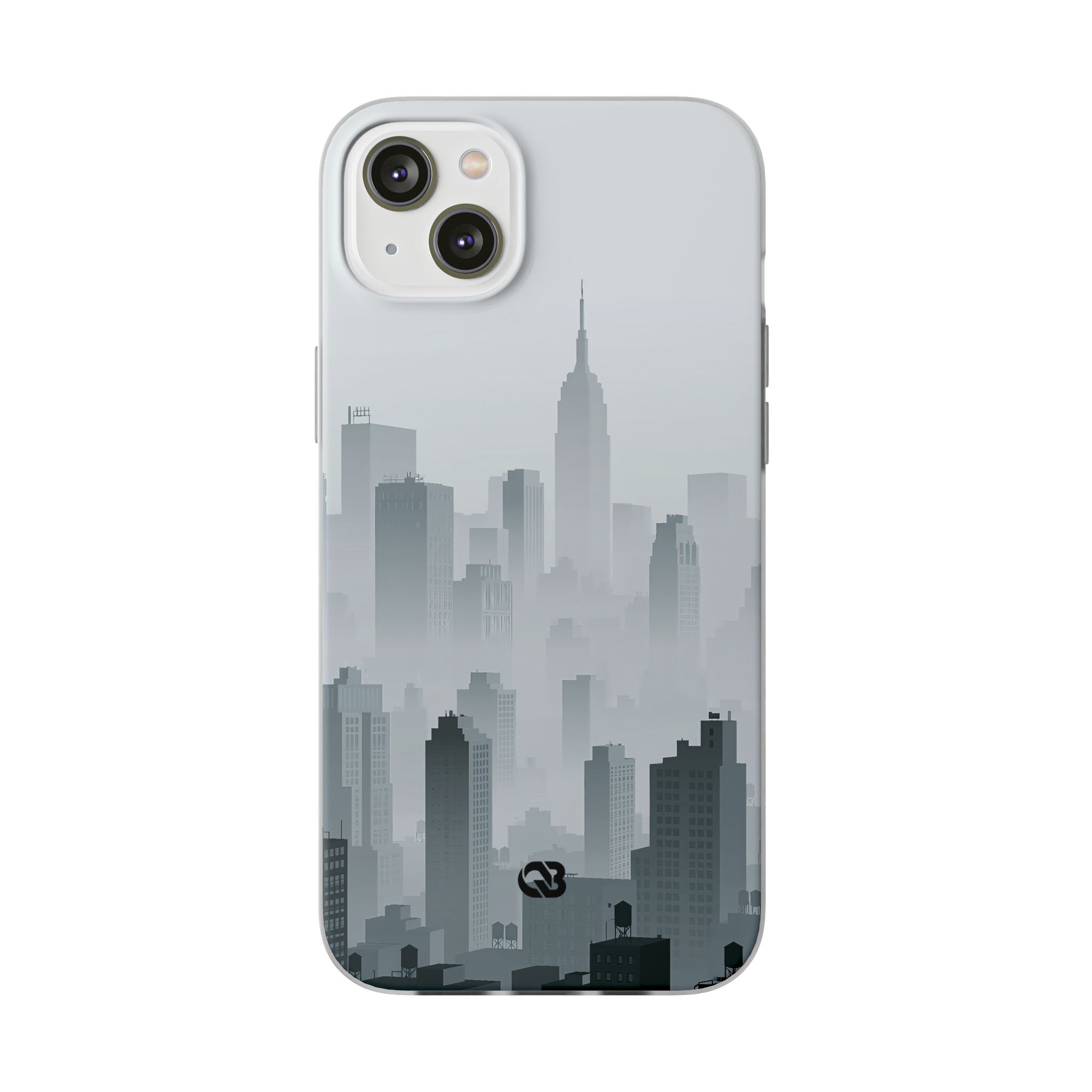 Grey Lite Phone Case for iPhone - Steel Mist Skyline