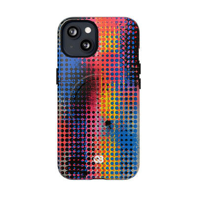 Chromatic Halftone Grid · Tough 2.0 Magnetic Phone Case for iPhone · Blue