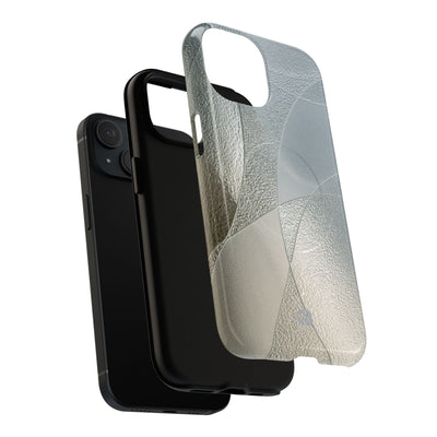 Silver Tough 2.0 Magsafe Phone Case for iPhone - Frosted Silver Mosaic