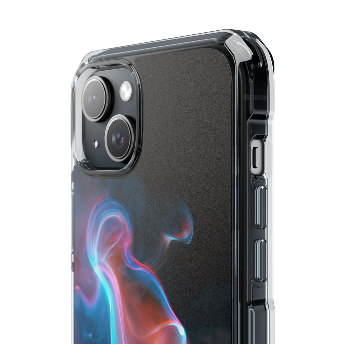 Neon Waveform · Clear Impact Magnetic Phone Case for iPhone · Black