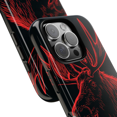 Nordic Elk · Tough Phone Case for iPhone · Black