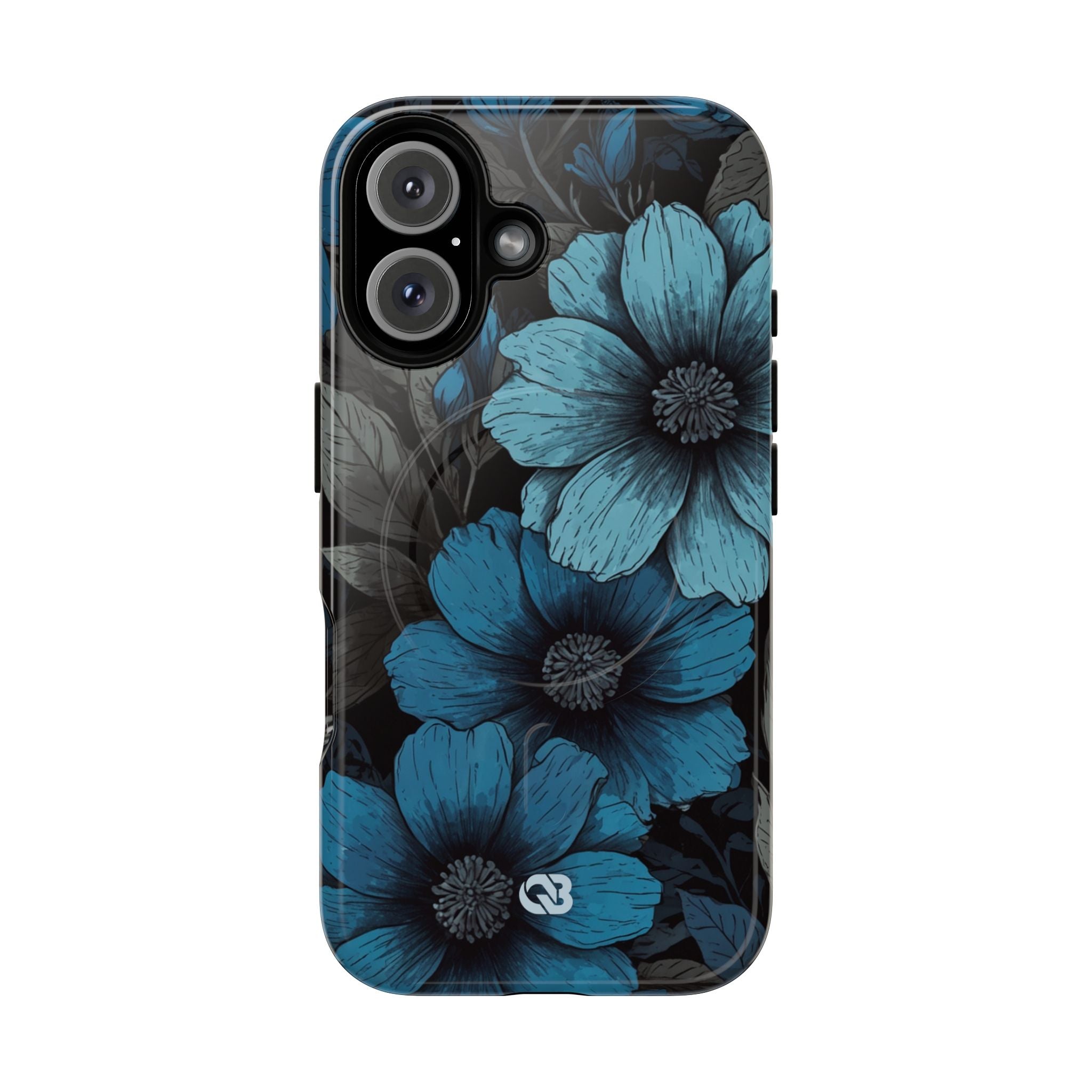Obsidian Blue Petals · Tough+ Phone Case for iPhone · Magsafe