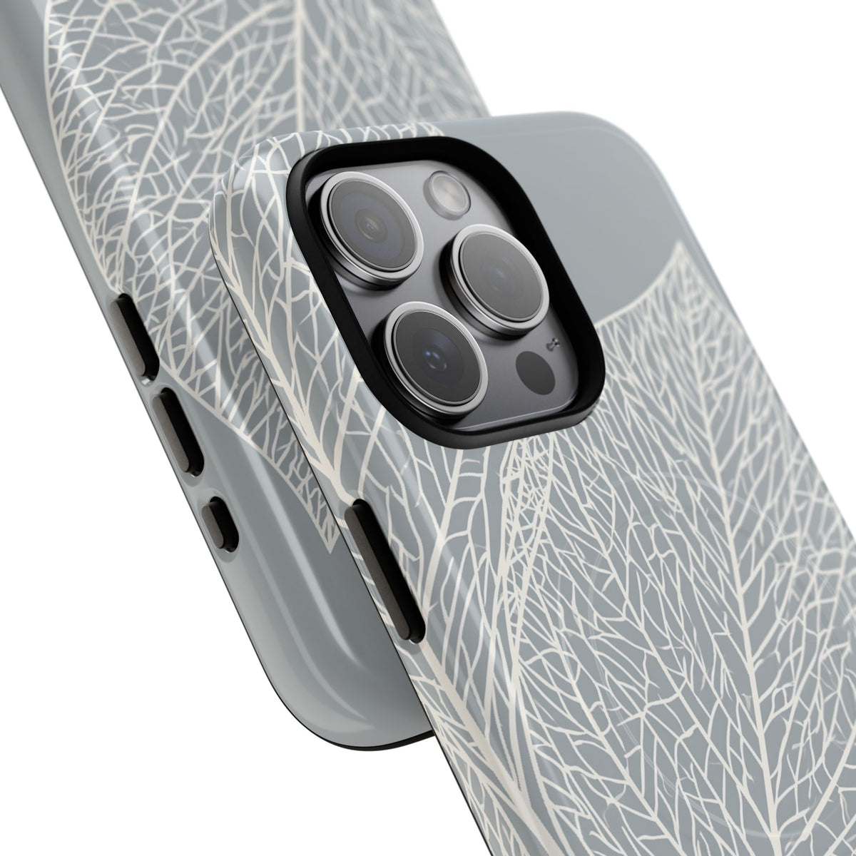 Minimal Leaf Skeleton · Tough 2.0 Magnetic Phone Case for iPhone · Grey