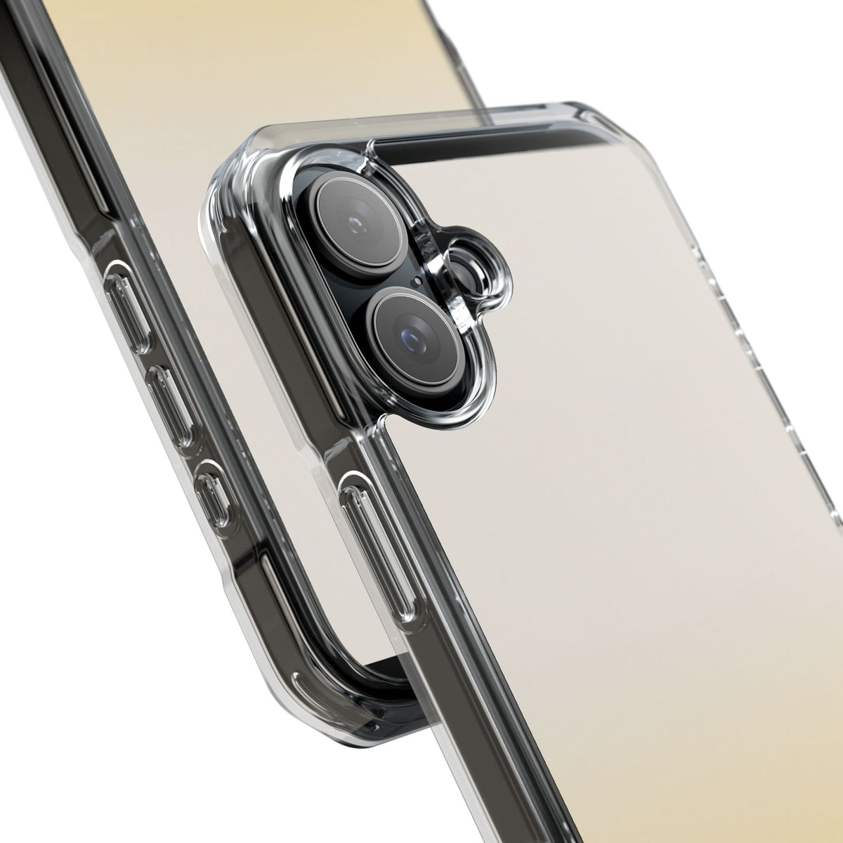 Solar Cream Ombre · Clear Impact Magnetic Phone Case for iPhone · Yellow