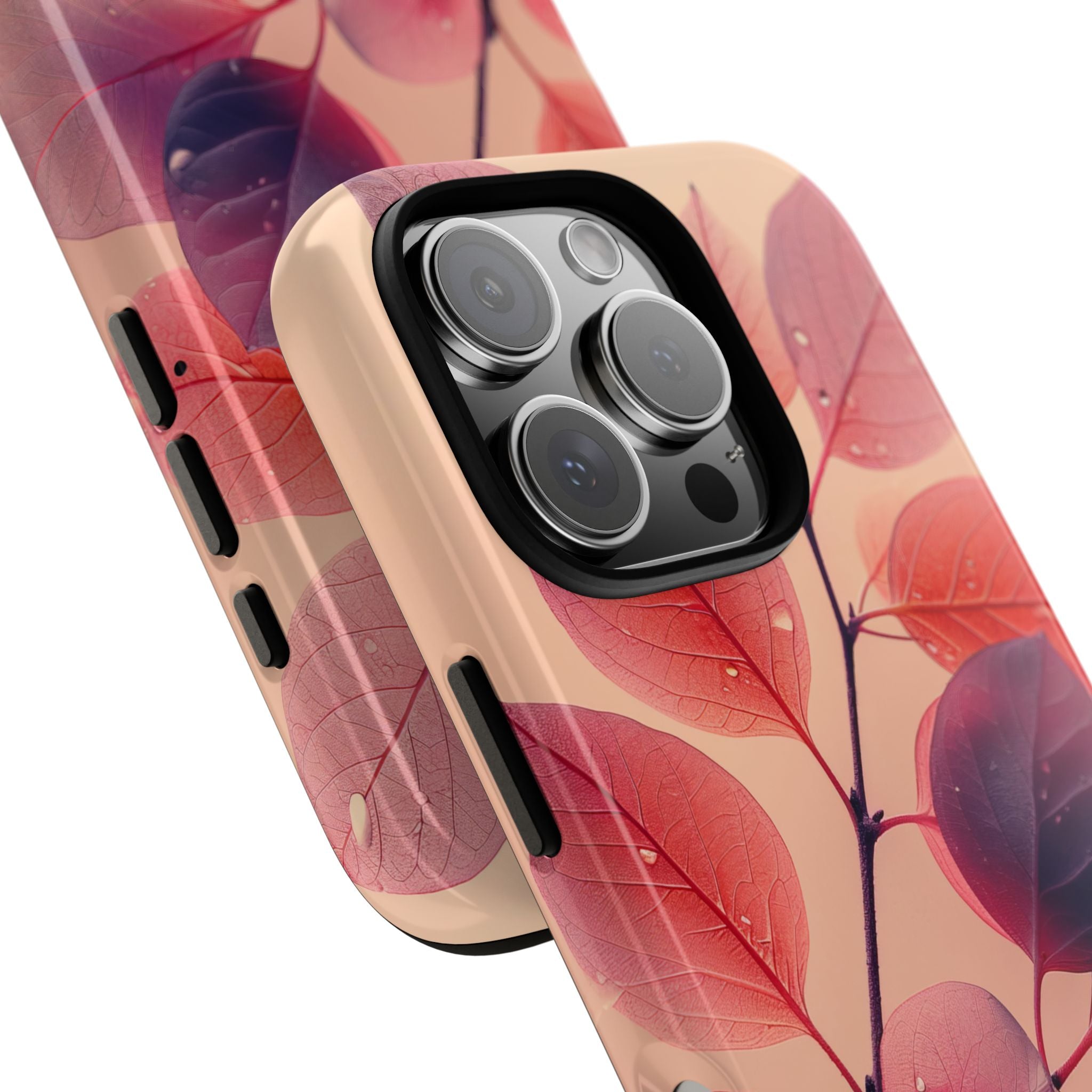 Dewy Magenta Foliage · Tough Phone Case for iPhone