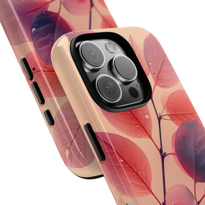 Dewy Magenta Foliage · Tough Phone Case for iPhone