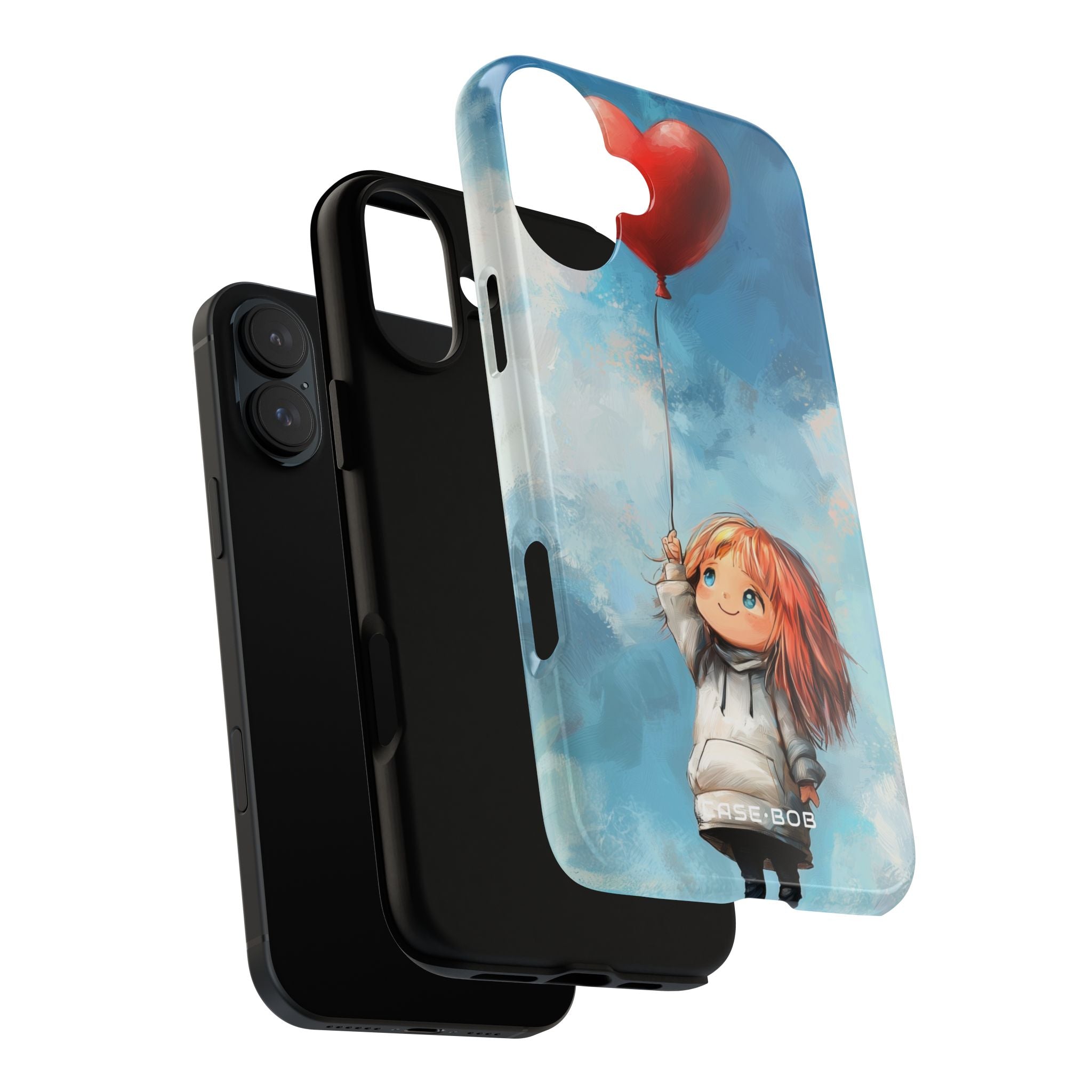 Heart Balloon Whimsy iPhone 16 Plus Case - Tough