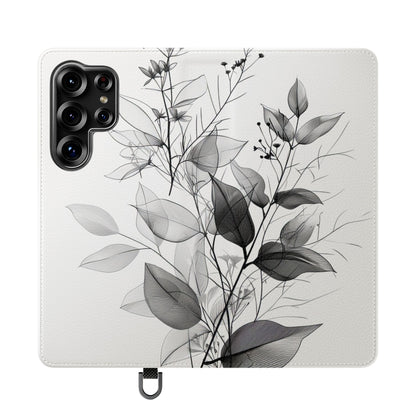 Silver Leaves - Samsung S25 Ultra Case - Wallet