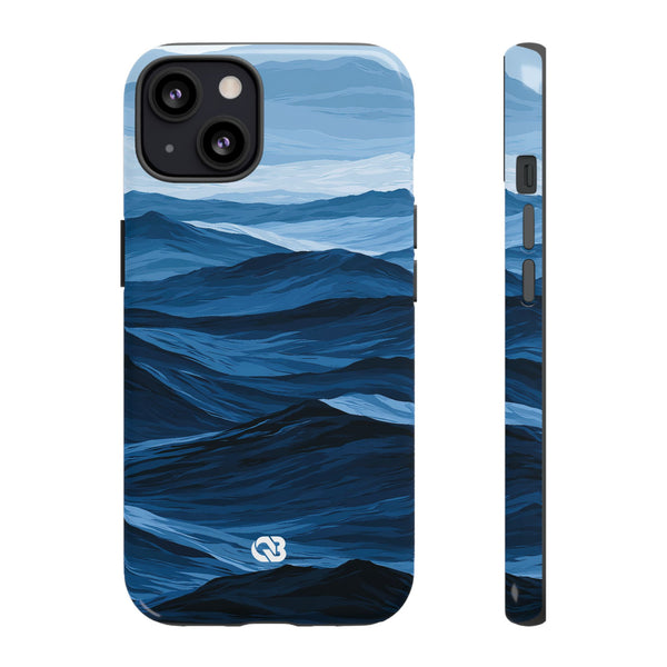 Cerulean Ridges · Tough Phone Case for iPhone · Blue