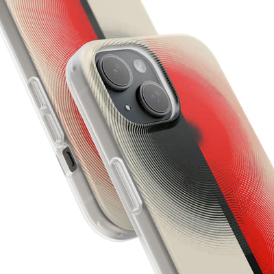 Red Lite Phone Case for iPhone - Split Signal Red